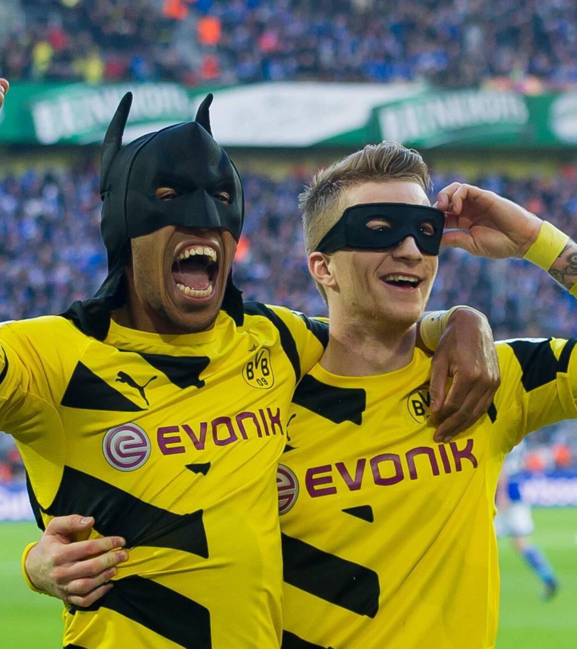 Aubameyang und Reus jubeln
