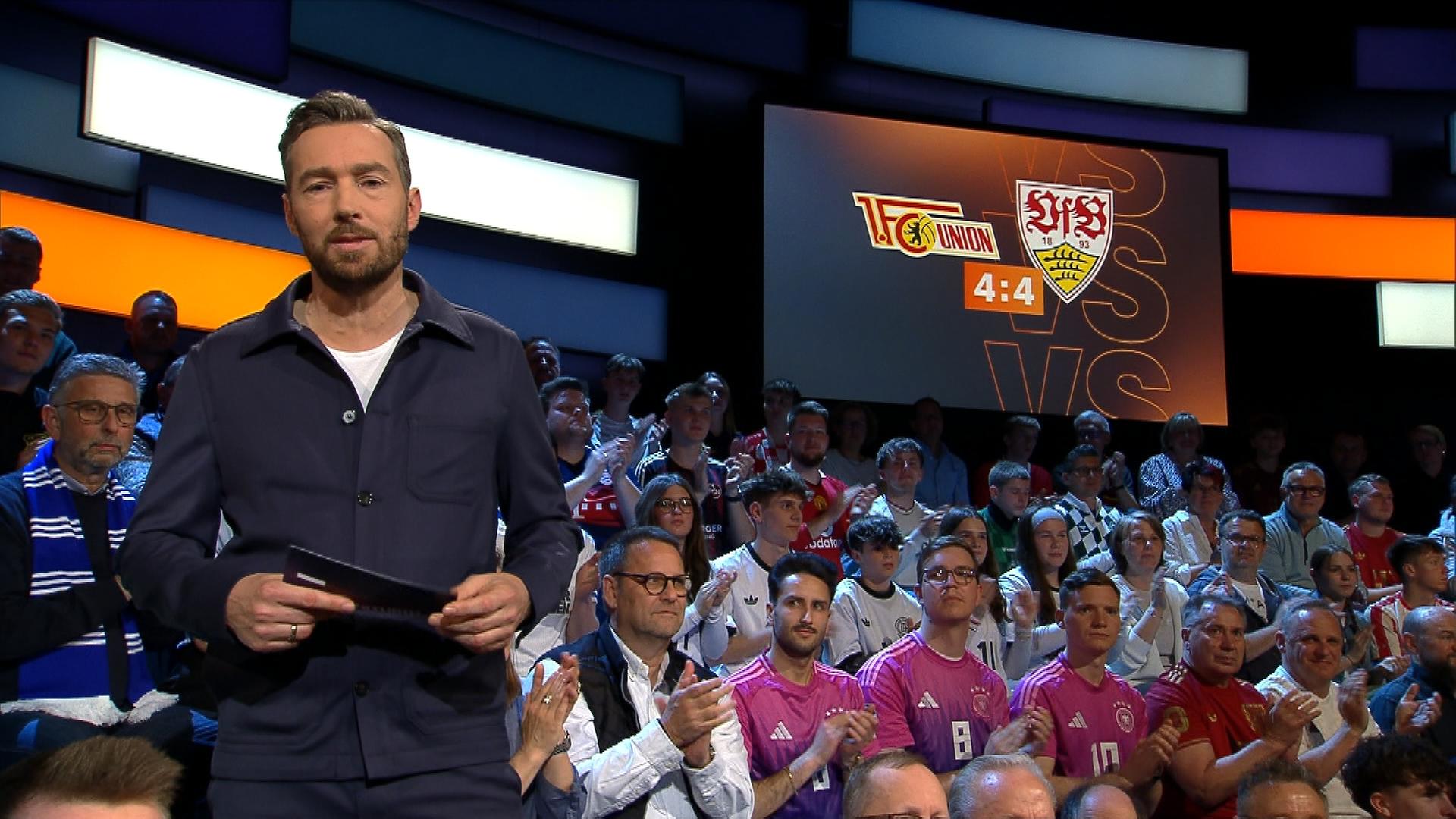 Moderator Sven Voss im aktuellen Sportstudio.