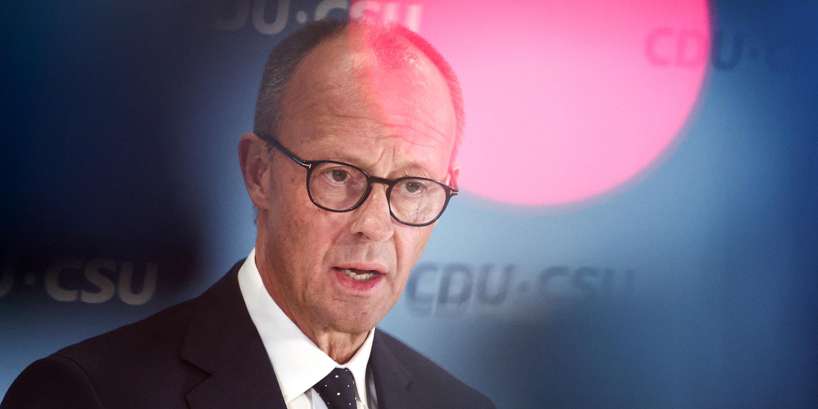 CDU-Chef Friedrich Merz, aufgenommen am 23.01.2025  in Berlin
