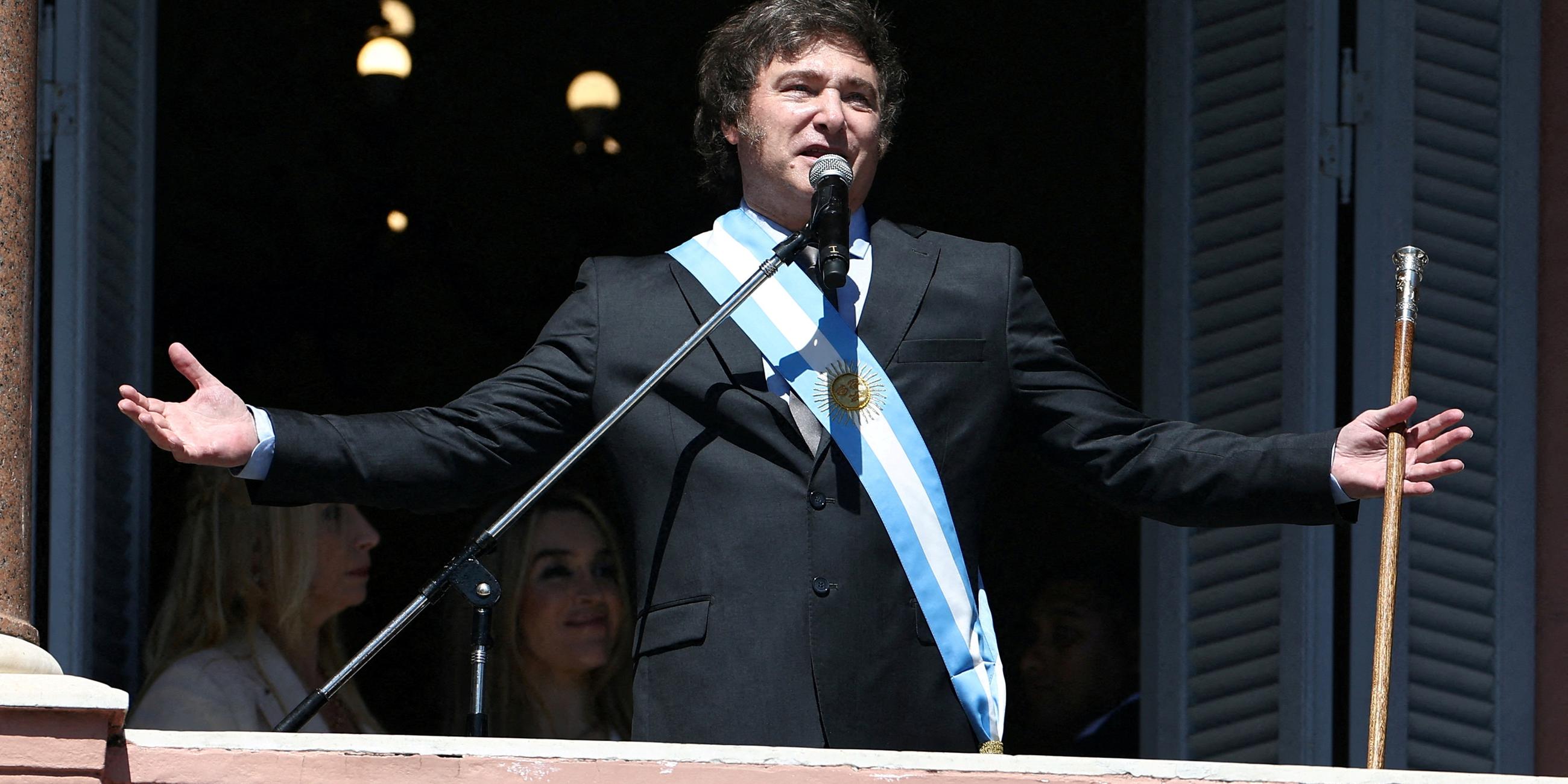 Archiv: Javier Milei in Buenos Aires am 10.12.2023