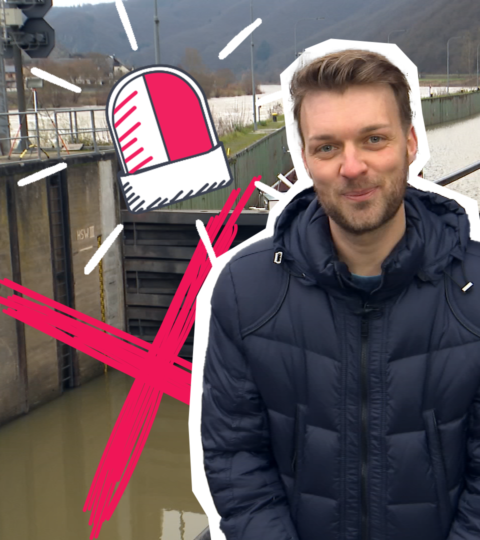 Johannes checkt kaputte Schleuse