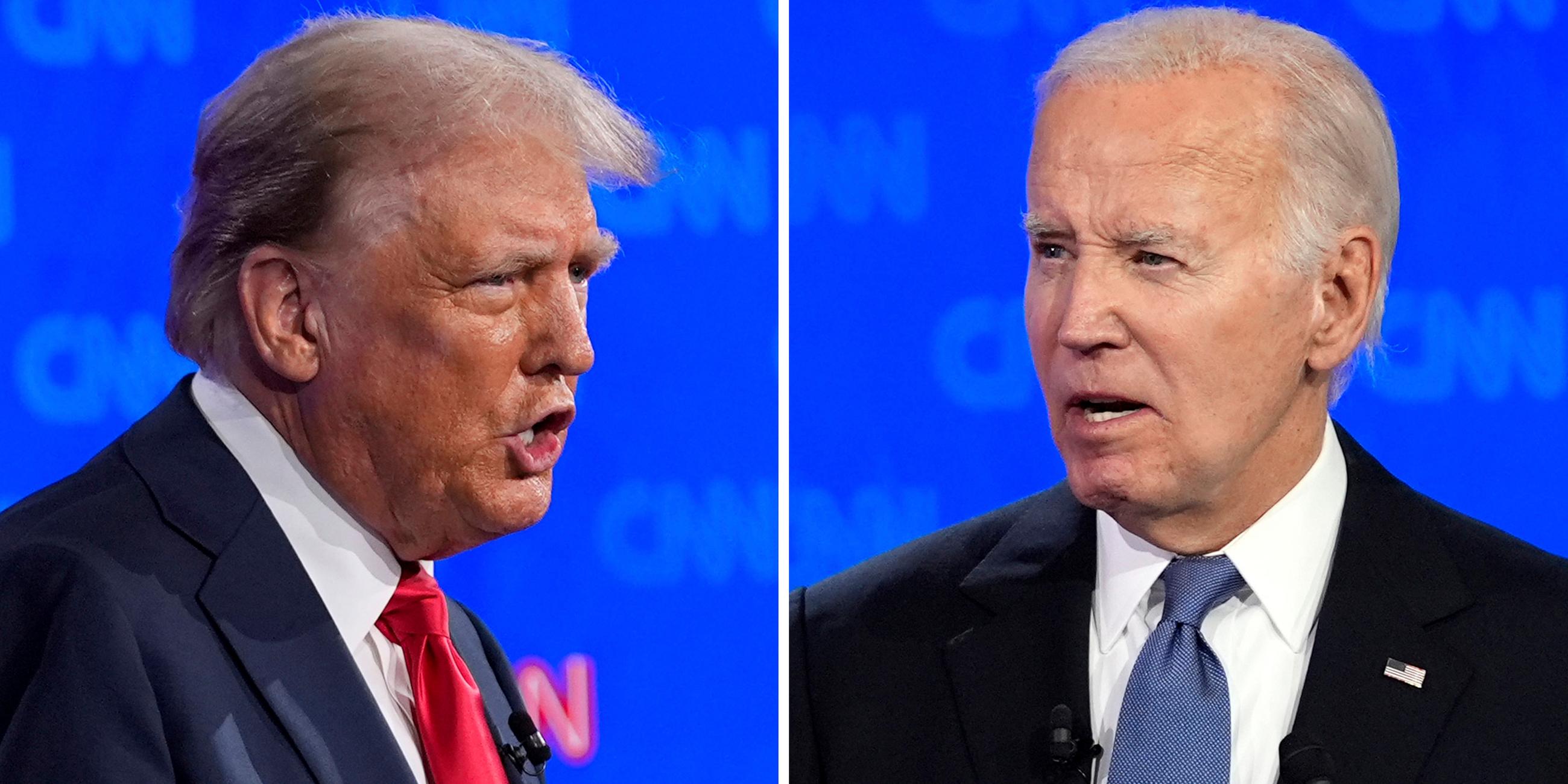 Die TV-Debatte zwischen US-Präsident Joe Biden und Ex-Präsident Donald Trump